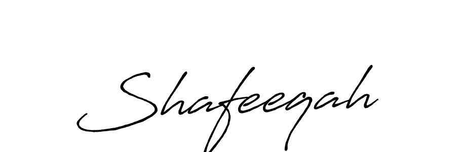 Antro_Vectra_Bolder is a professional signature style that is perfect for those who want to add a touch of class to their signature. It is also a great choice for those who want to make their signature more unique. Get Shafeeqah name to fancy signature for free. Shafeeqah signature style 7 images and pictures png
