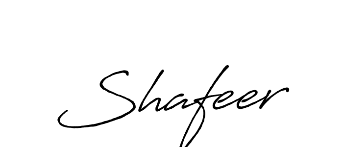 Make a beautiful signature design for name Shafeer. With this signature (Antro_Vectra_Bolder) style, you can create a handwritten signature for free. Shafeer signature style 7 images and pictures png