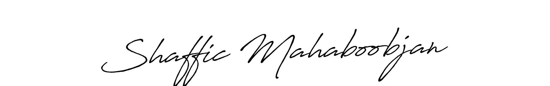 Make a beautiful signature design for name Shaffic Mahaboobjan. With this signature (Antro_Vectra_Bolder) style, you can create a handwritten signature for free. Shaffic Mahaboobjan signature style 7 images and pictures png