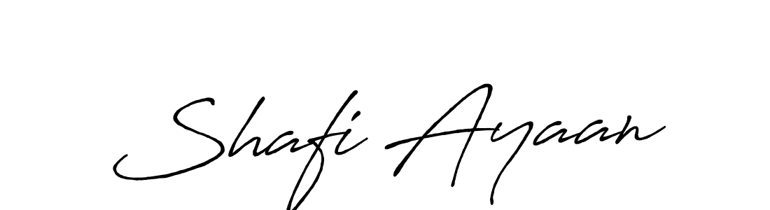 Use a signature maker to create a handwritten signature online. With this signature software, you can design (Antro_Vectra_Bolder) your own signature for name Shafi Ayaan. Shafi Ayaan signature style 7 images and pictures png