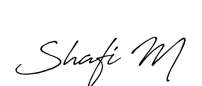 Similarly Antro_Vectra_Bolder is the best handwritten signature design. Signature creator online .You can use it as an online autograph creator for name Shafi M. Shafi M signature style 7 images and pictures png