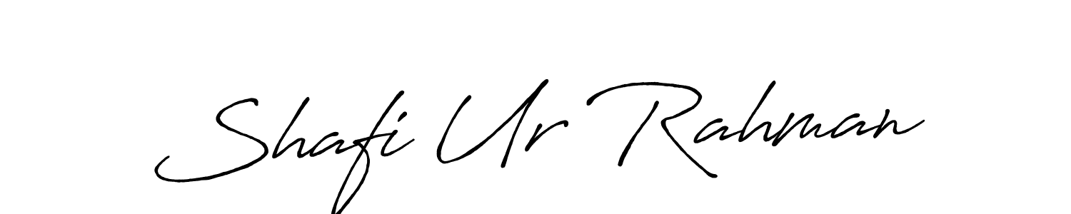 How to make Shafi Ur Rahman name signature. Use Antro_Vectra_Bolder style for creating short signs online. This is the latest handwritten sign. Shafi Ur Rahman signature style 7 images and pictures png