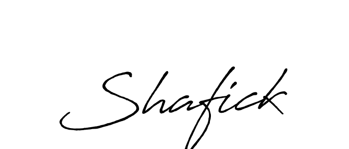 Shafick stylish signature style. Best Handwritten Sign (Antro_Vectra_Bolder) for my name. Handwritten Signature Collection Ideas for my name Shafick. Shafick signature style 7 images and pictures png