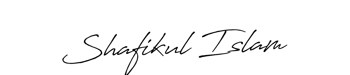 Create a beautiful signature design for name Shafikul Islam. With this signature (Antro_Vectra_Bolder) fonts, you can make a handwritten signature for free. Shafikul Islam signature style 7 images and pictures png