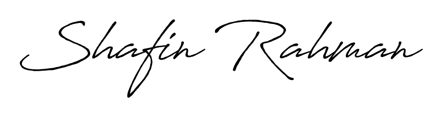 Master the art of signing with Shafin Rahman written in fluent Antro_Vectra_Bolder script. A great template to practice and refine your handwriting. Shafin Rahman signature style 7 images and pictures png
