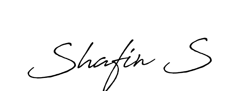 Similarly Antro_Vectra_Bolder is the best handwritten signature design. Signature creator online .You can use it as an online autograph creator for name Shafin S. Shafin S signature style 7 images and pictures png