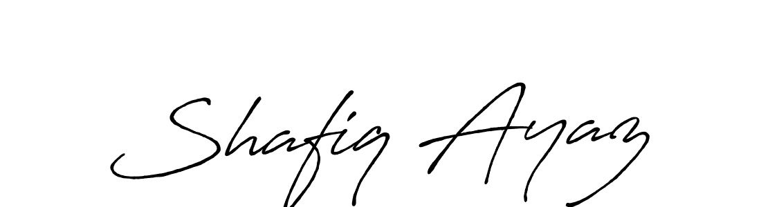 Shafiq Ayaz stylish signature style. Best Handwritten Sign (Antro_Vectra_Bolder) for my name. Handwritten Signature Collection Ideas for my name Shafiq Ayaz. Shafiq Ayaz signature style 7 images and pictures png