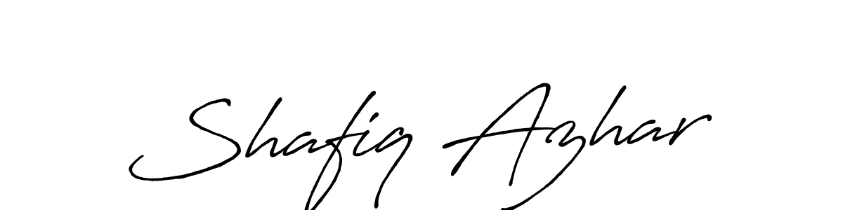 Create a beautiful signature design for name Shafiq Azhar. With this signature (Antro_Vectra_Bolder) fonts, you can make a handwritten signature for free. Shafiq Azhar signature style 7 images and pictures png