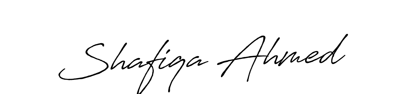 Also we have Shafiqa Ahmed name is the best signature style. Create professional handwritten signature collection using Antro_Vectra_Bolder autograph style. Shafiqa Ahmed signature style 7 images and pictures png