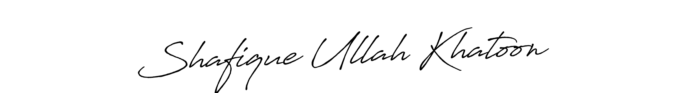 Shafique Ullah Khatoon stylish signature style. Best Handwritten Sign (Antro_Vectra_Bolder) for my name. Handwritten Signature Collection Ideas for my name Shafique Ullah Khatoon. Shafique Ullah Khatoon signature style 7 images and pictures png
