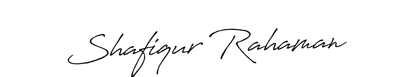 Create a beautiful signature design for name Shafiqur Rahaman. With this signature (Antro_Vectra_Bolder) fonts, you can make a handwritten signature for free. Shafiqur Rahaman signature style 7 images and pictures png