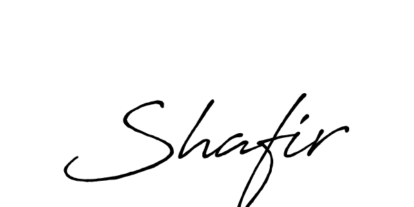 Make a beautiful signature design for name Shafir. With this signature (Antro_Vectra_Bolder) style, you can create a handwritten signature for free. Shafir signature style 7 images and pictures png