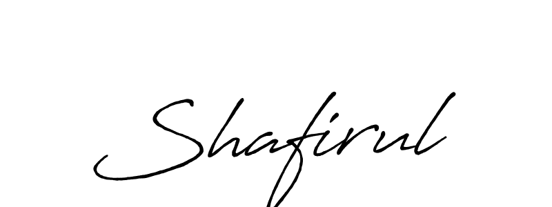 Create a beautiful signature design for name Shafirul. With this signature (Antro_Vectra_Bolder) fonts, you can make a handwritten signature for free. Shafirul signature style 7 images and pictures png