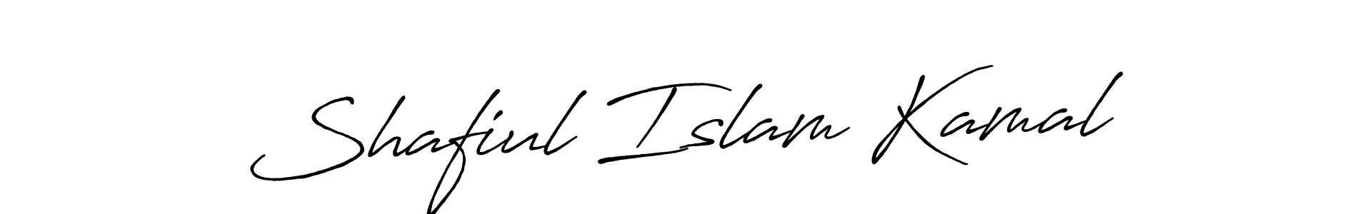 How to make Shafiul Islam Kamal name signature. Use Antro_Vectra_Bolder style for creating short signs online. This is the latest handwritten sign. Shafiul Islam Kamal signature style 7 images and pictures png