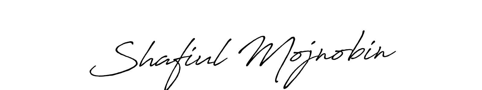 Shafiul Mojnobin stylish signature style. Best Handwritten Sign (Antro_Vectra_Bolder) for my name. Handwritten Signature Collection Ideas for my name Shafiul Mojnobin. Shafiul Mojnobin signature style 7 images and pictures png