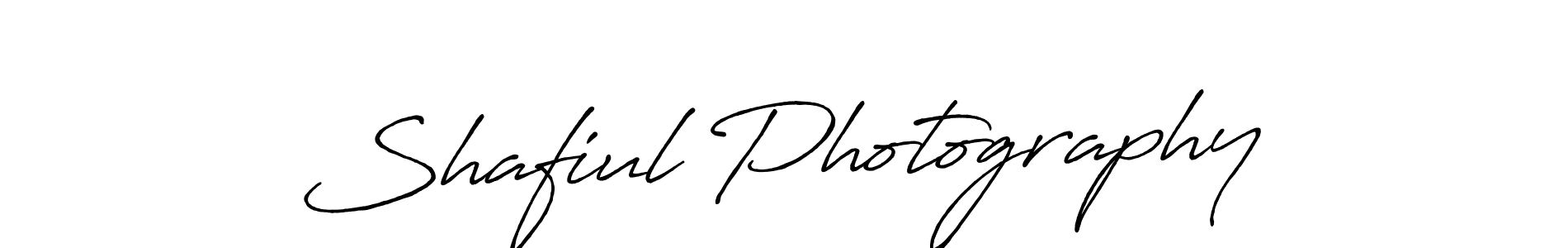 Create a beautiful signature design for name Shafiul Photography. With this signature (Antro_Vectra_Bolder) fonts, you can make a handwritten signature for free. Shafiul Photography signature style 7 images and pictures png