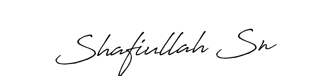 Make a short Shafiullah Sn signature style. Manage your documents anywhere anytime using Antro_Vectra_Bolder. Create and add eSignatures, submit forms, share and send files easily. Shafiullah Sn signature style 7 images and pictures png