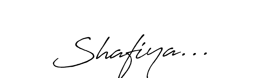 Also we have Shafiya... name is the best signature style. Create professional handwritten signature collection using Antro_Vectra_Bolder autograph style. Shafiya... signature style 7 images and pictures png