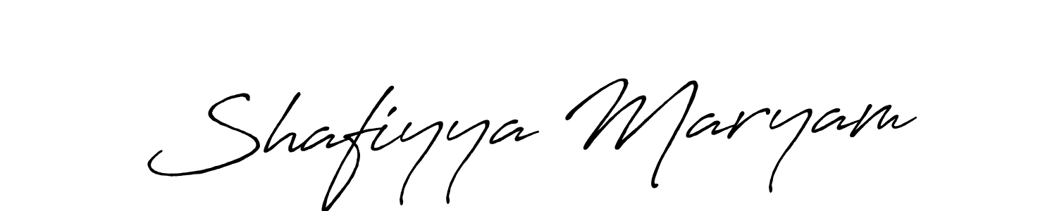 You should practise on your own different ways (Antro_Vectra_Bolder) to write your name (Shafiyya Maryam) in signature. don't let someone else do it for you. Shafiyya Maryam signature style 7 images and pictures png