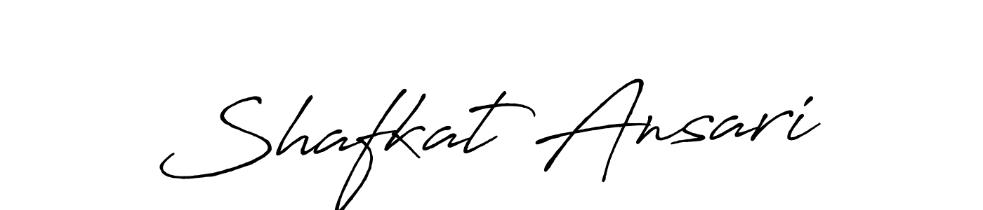 Also we have Shafkat Ansari name is the best signature style. Create professional handwritten signature collection using Antro_Vectra_Bolder autograph style. Shafkat Ansari signature style 7 images and pictures png