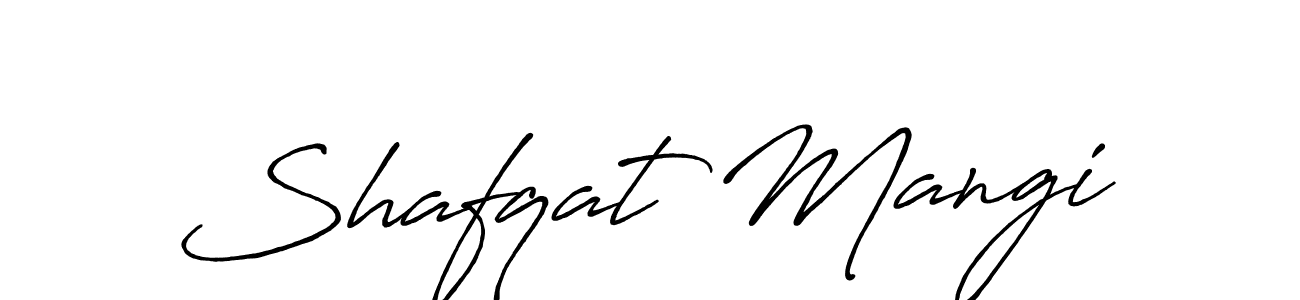 Also we have Shafqat Mangi name is the best signature style. Create professional handwritten signature collection using Antro_Vectra_Bolder autograph style. Shafqat Mangi signature style 7 images and pictures png