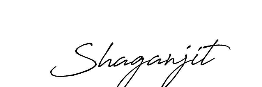 Also we have Shaganjit name is the best signature style. Create professional handwritten signature collection using Antro_Vectra_Bolder autograph style. Shaganjit signature style 7 images and pictures png