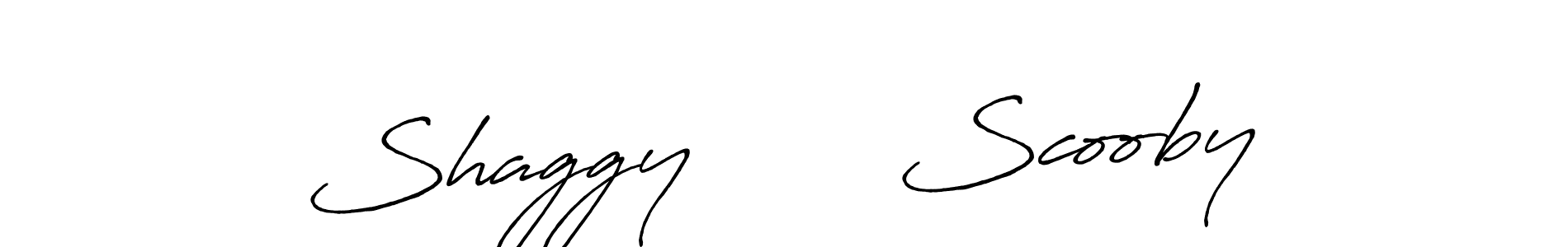 Design your own signature with our free online signature maker. With this signature software, you can create a handwritten (Antro_Vectra_Bolder) signature for name Shaggy       Scooby. Shaggy       Scooby signature style 7 images and pictures png