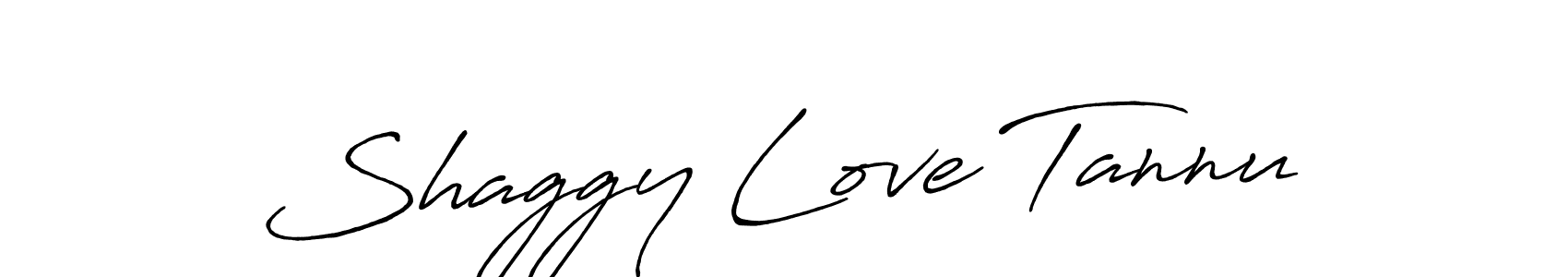 Make a beautiful signature design for name Shaggy Love Tannu. With this signature (Antro_Vectra_Bolder) style, you can create a handwritten signature for free. Shaggy Love Tannu signature style 7 images and pictures png