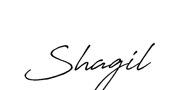 Similarly Antro_Vectra_Bolder is the best handwritten signature design. Signature creator online .You can use it as an online autograph creator for name Shagil. Shagil signature style 7 images and pictures png