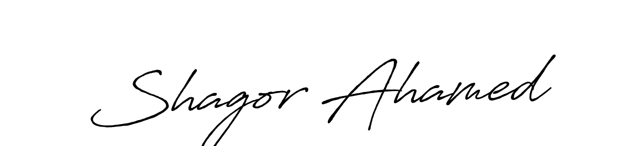 How to make Shagor Ahamed signature? Antro_Vectra_Bolder is a professional autograph style. Create handwritten signature for Shagor Ahamed name. Shagor Ahamed signature style 7 images and pictures png