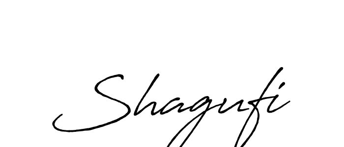 Create a beautiful signature design for name Shagufi. With this signature (Antro_Vectra_Bolder) fonts, you can make a handwritten signature for free. Shagufi signature style 7 images and pictures png