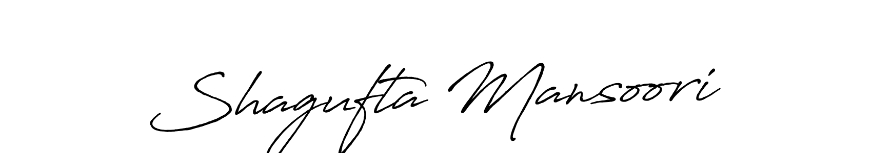 You can use this online signature creator to create a handwritten signature for the name Shagufta Mansoori. This is the best online autograph maker. Shagufta Mansoori signature style 7 images and pictures png