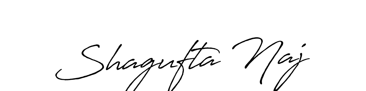 Shagufta Naj stylish signature style. Best Handwritten Sign (Antro_Vectra_Bolder) for my name. Handwritten Signature Collection Ideas for my name Shagufta Naj. Shagufta Naj signature style 7 images and pictures png