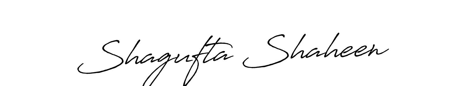 Design your own signature with our free online signature maker. With this signature software, you can create a handwritten (Antro_Vectra_Bolder) signature for name Shagufta Shaheen. Shagufta Shaheen signature style 7 images and pictures png