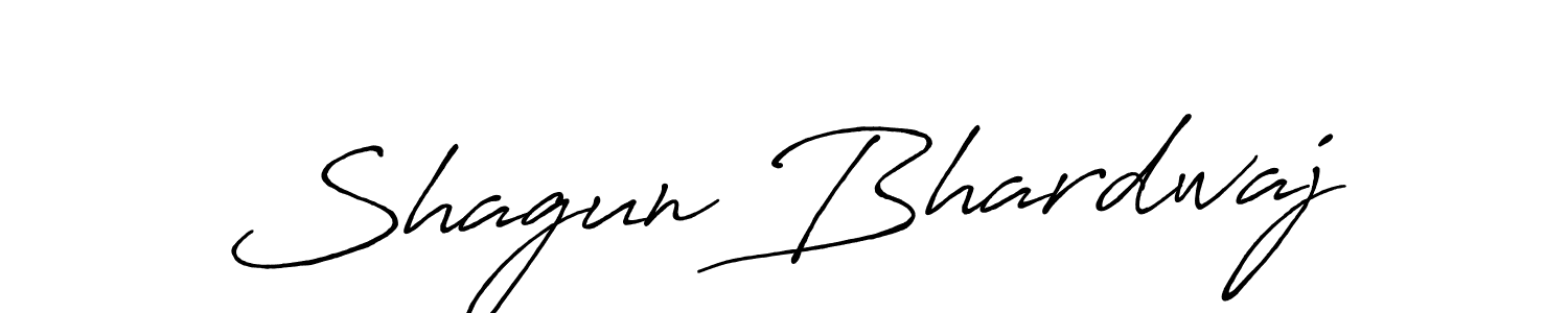 Design your own signature with our free online signature maker. With this signature software, you can create a handwritten (Antro_Vectra_Bolder) signature for name Shagun Bhardwaj. Shagun Bhardwaj signature style 7 images and pictures png