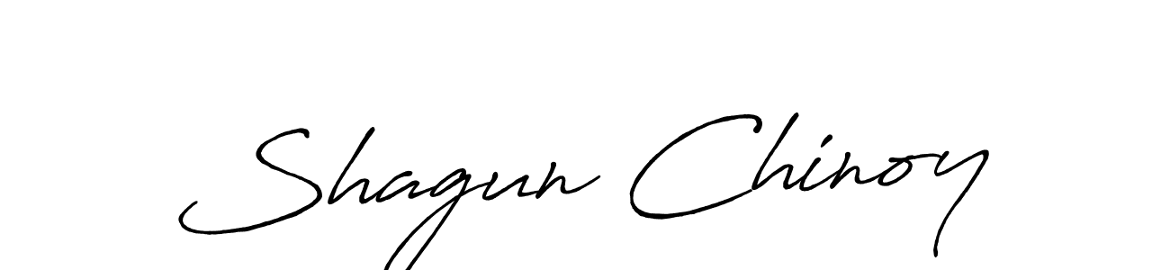 How to make Shagun Chinoy name signature. Use Antro_Vectra_Bolder style for creating short signs online. This is the latest handwritten sign. Shagun Chinoy signature style 7 images and pictures png