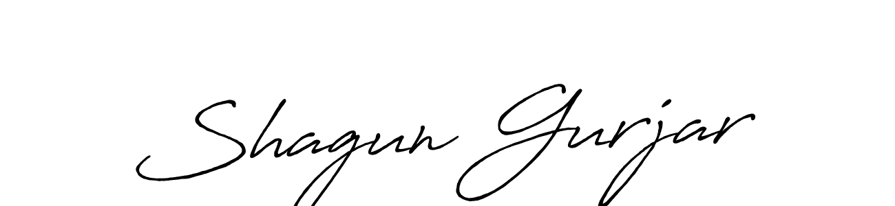 Use a signature maker to create a handwritten signature online. With this signature software, you can design (Antro_Vectra_Bolder) your own signature for name Shagun Gurjar. Shagun Gurjar signature style 7 images and pictures png