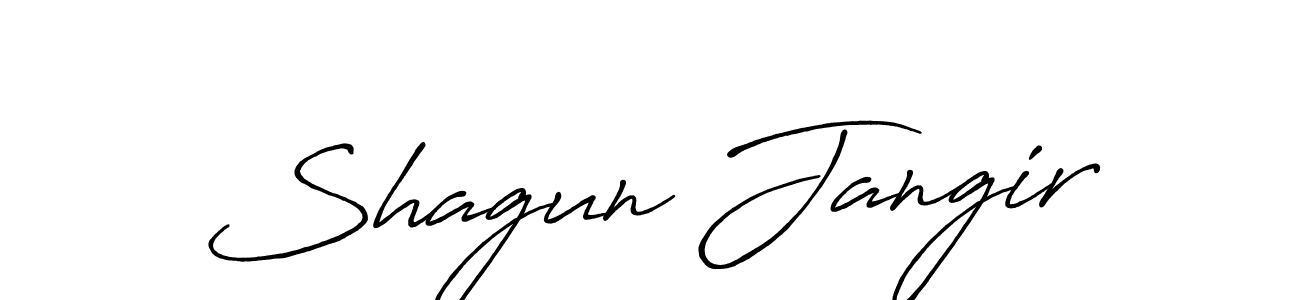 Also we have Shagun Jangir name is the best signature style. Create professional handwritten signature collection using Antro_Vectra_Bolder autograph style. Shagun Jangir signature style 7 images and pictures png