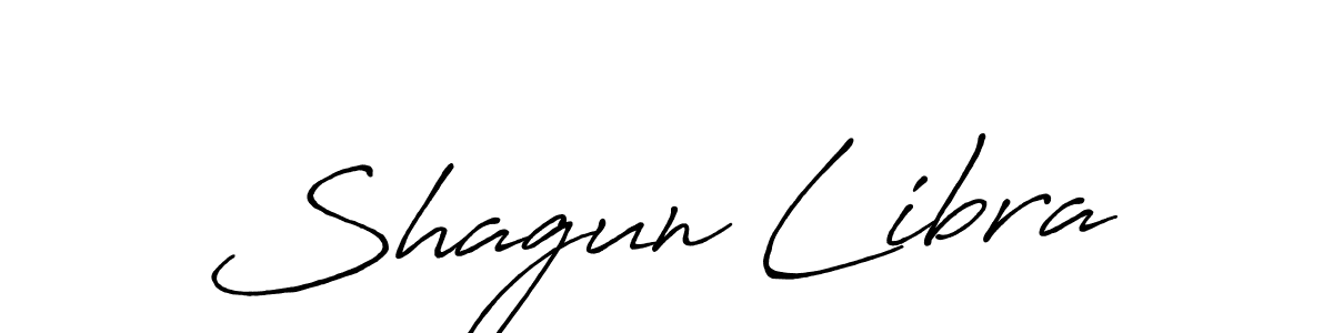 Use a signature maker to create a handwritten signature online. With this signature software, you can design (Antro_Vectra_Bolder) your own signature for name Shagun Libra. Shagun Libra signature style 7 images and pictures png