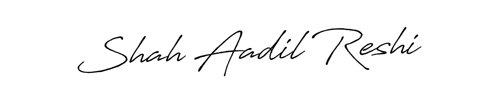 How to make Shah Aadil Reshi signature? Antro_Vectra_Bolder is a professional autograph style. Create handwritten signature for Shah Aadil Reshi name. Shah Aadil Reshi signature style 7 images and pictures png