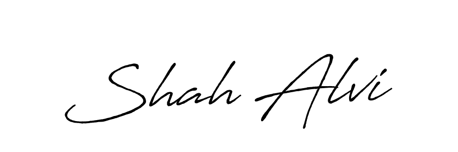 Make a beautiful signature design for name Shah Alvi. With this signature (Antro_Vectra_Bolder) style, you can create a handwritten signature for free. Shah Alvi signature style 7 images and pictures png