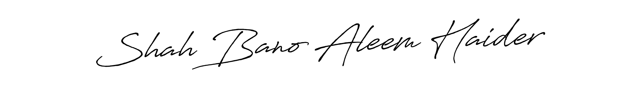 Shah Bano Aleem Haider stylish signature style. Best Handwritten Sign (Antro_Vectra_Bolder) for my name. Handwritten Signature Collection Ideas for my name Shah Bano Aleem Haider. Shah Bano Aleem Haider signature style 7 images and pictures png