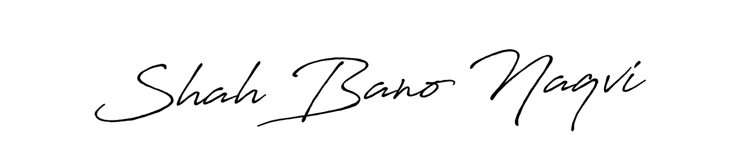 Shah Bano Naqvi stylish signature style. Best Handwritten Sign (Antro_Vectra_Bolder) for my name. Handwritten Signature Collection Ideas for my name Shah Bano Naqvi. Shah Bano Naqvi signature style 7 images and pictures png