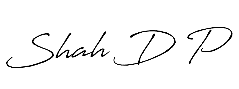 Create a beautiful signature design for name Shah D P. With this signature (Antro_Vectra_Bolder) fonts, you can make a handwritten signature for free. Shah D P signature style 7 images and pictures png