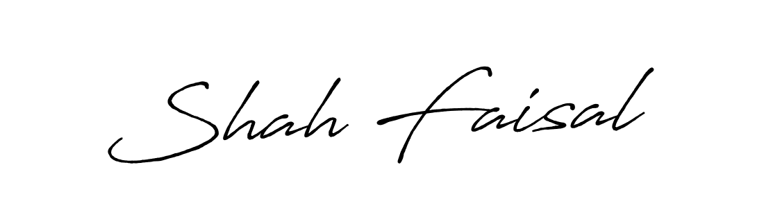 Use a signature maker to create a handwritten signature online. With this signature software, you can design (Antro_Vectra_Bolder) your own signature for name Shah Faisal. Shah Faisal signature style 7 images and pictures png