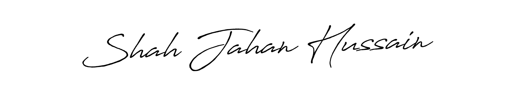 Design your own signature with our free online signature maker. With this signature software, you can create a handwritten (Antro_Vectra_Bolder) signature for name Shah Jahan Hussain. Shah Jahan Hussain signature style 7 images and pictures png