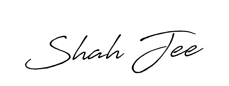 Also You can easily find your signature by using the search form. We will create Shah Jee name handwritten signature images for you free of cost using Antro_Vectra_Bolder sign style. Shah Jee signature style 7 images and pictures png