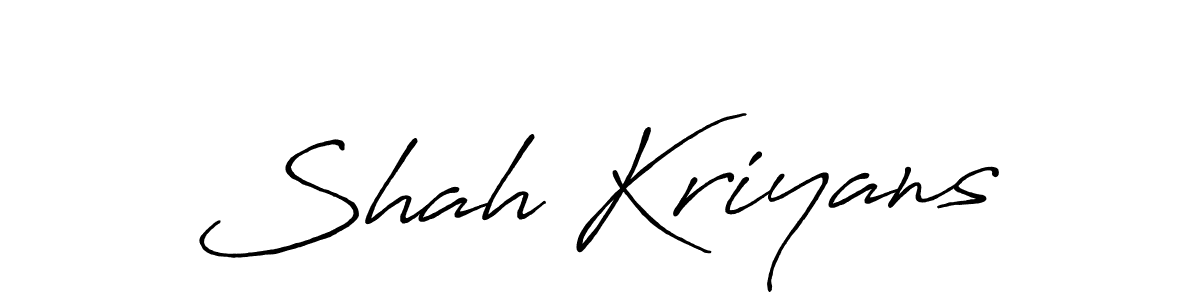 It looks lik you need a new signature style for name Shah Kriyans. Design unique handwritten (Antro_Vectra_Bolder) signature with our free signature maker in just a few clicks. Shah Kriyans signature style 7 images and pictures png