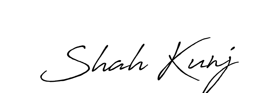 Create a beautiful signature design for name Shah Kunj. With this signature (Antro_Vectra_Bolder) fonts, you can make a handwritten signature for free. Shah Kunj signature style 7 images and pictures png