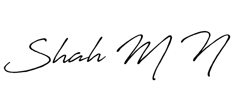 if you are searching for the best signature style for your name Shah M N. so please give up your signature search. here we have designed multiple signature styles  using Antro_Vectra_Bolder. Shah M N signature style 7 images and pictures png